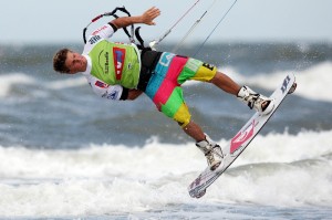 Rick Jensen (GER) aus Kiel startet beim Beetle Kitesurf World Cup in ST. Peter-Ording